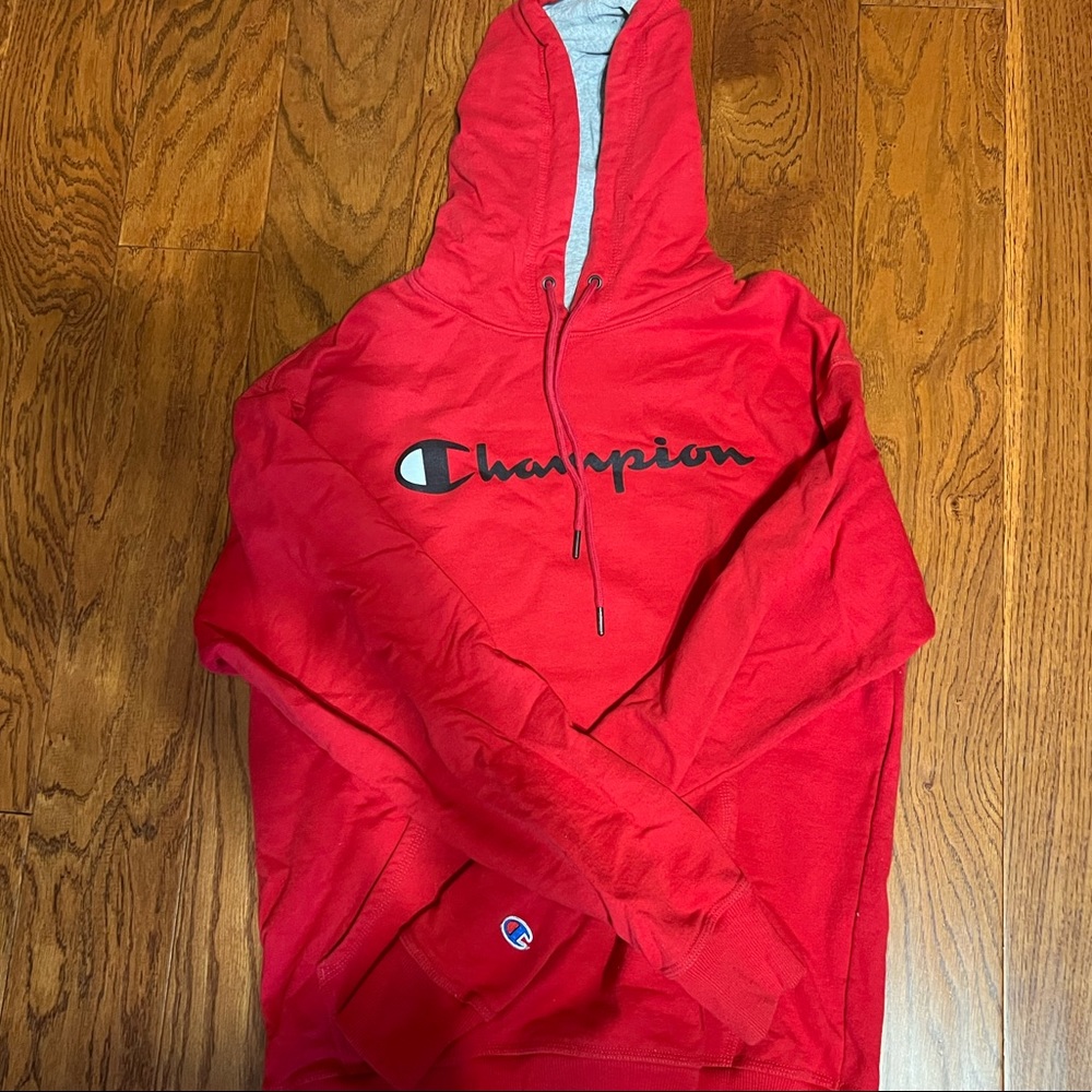 Red Champion Hoodie